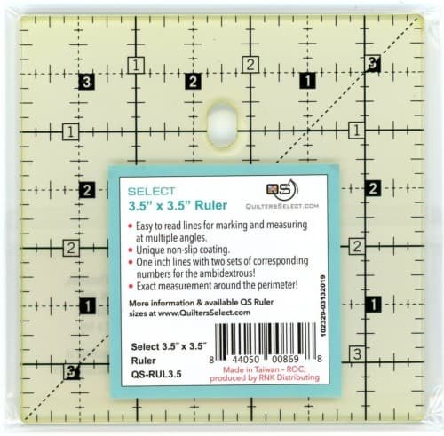 Quilters Select 3.5" x 3.5" Ruler