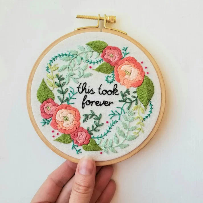 Hand Embroidery Delicate Roses - Stitch - Durango, Colorado Quilt & Sewing Shop
