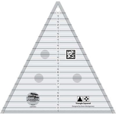 Creative Grids Triangle Squared Ruler 9-1/2in - Stitch - Durango, Colorado Quilt & Sewing Shop