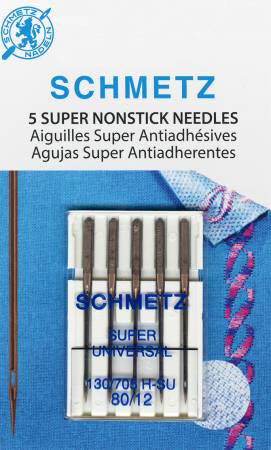 Schmetz Super Nonstick Needle 5ct Size 80/12 - Stitch - Durango, Colorado Quilt & Sewing Shop
