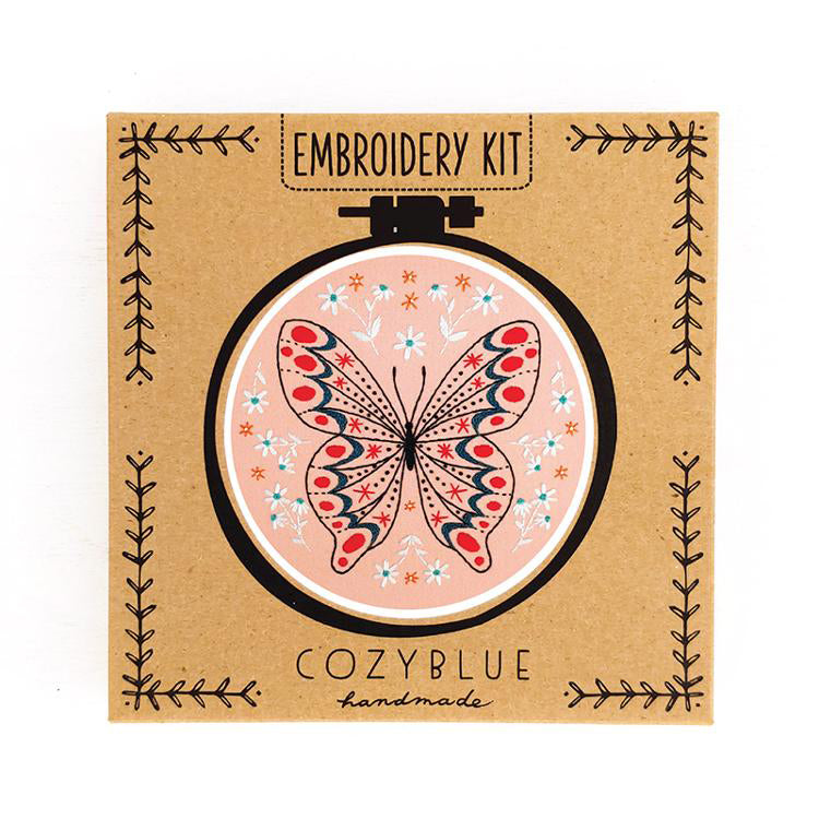 Cozyblue Embroidery Kit - Butterfly - Stitch - Durango, Colorado Quilt & Sewing Shop