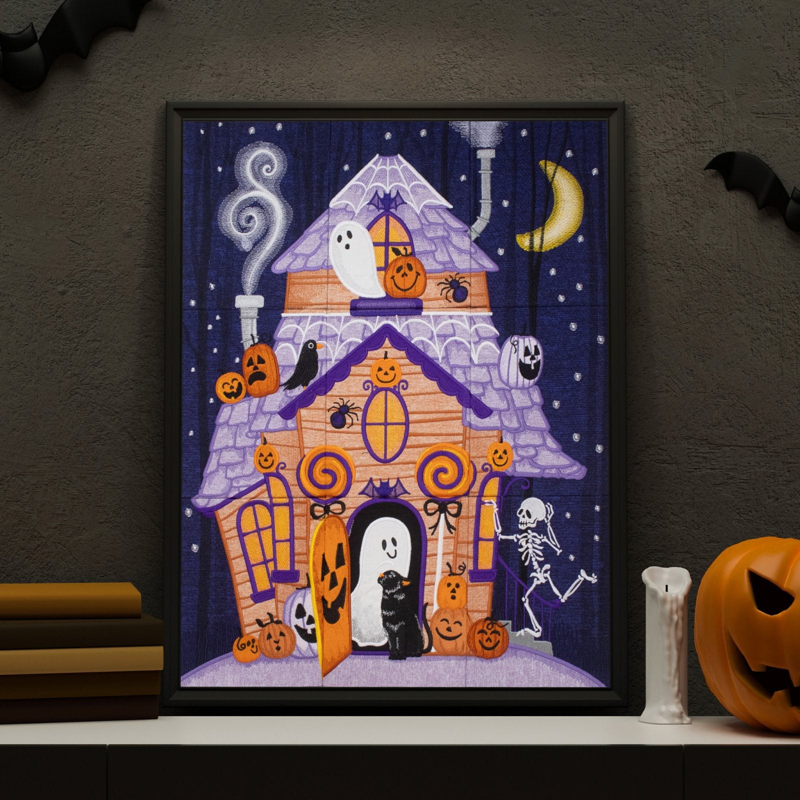 Boo Manor Tiling Scene - Stitch - Durango, Colorado Quilt & Sewing Shop