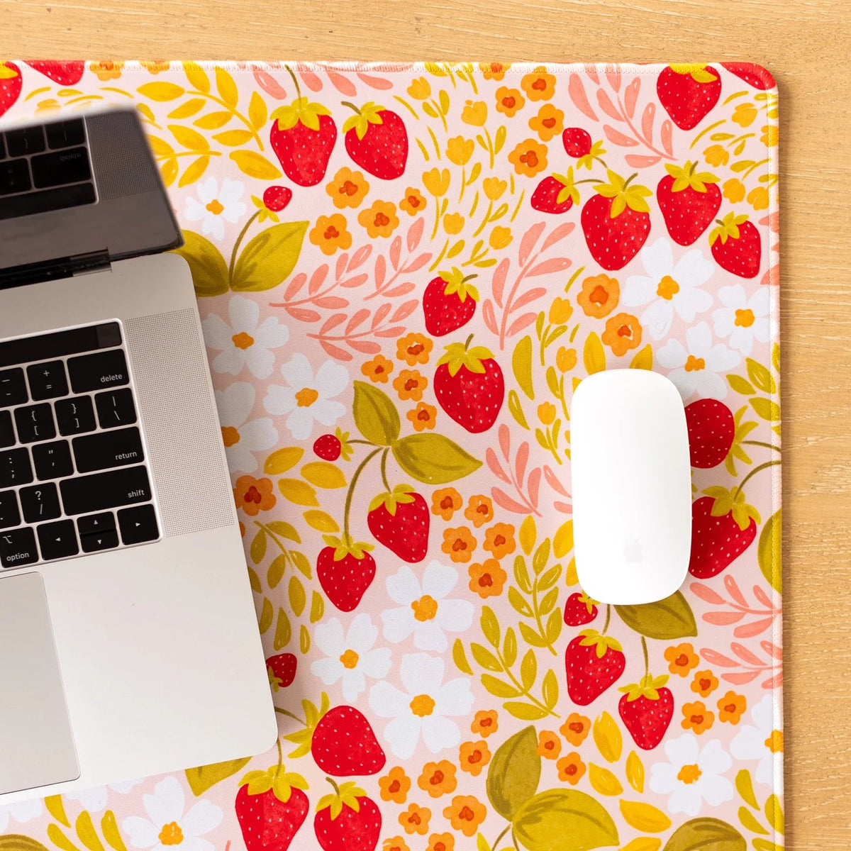 Desk Pad Strawberry Patch - Stitch - Durango, Colorado Quilt & Sewing Shop