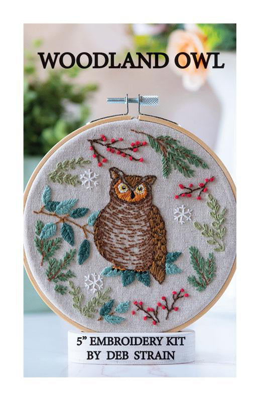 Woodland Owl Embroidery Kit - Stitch - Durango, Colorado Quilt & Sewing Shop