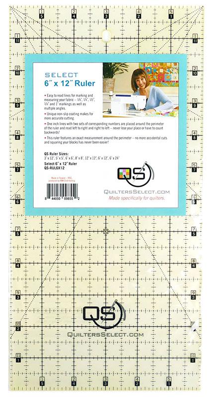 Quilters Select 6" x 12" Ruler - Stitch - Durango, Colorado Quilt & Sewing Shop