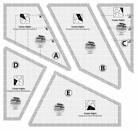 Creative Grids Crazier Eights Template - Stitch - Durango, Colorado Quilt & Sewing Shop