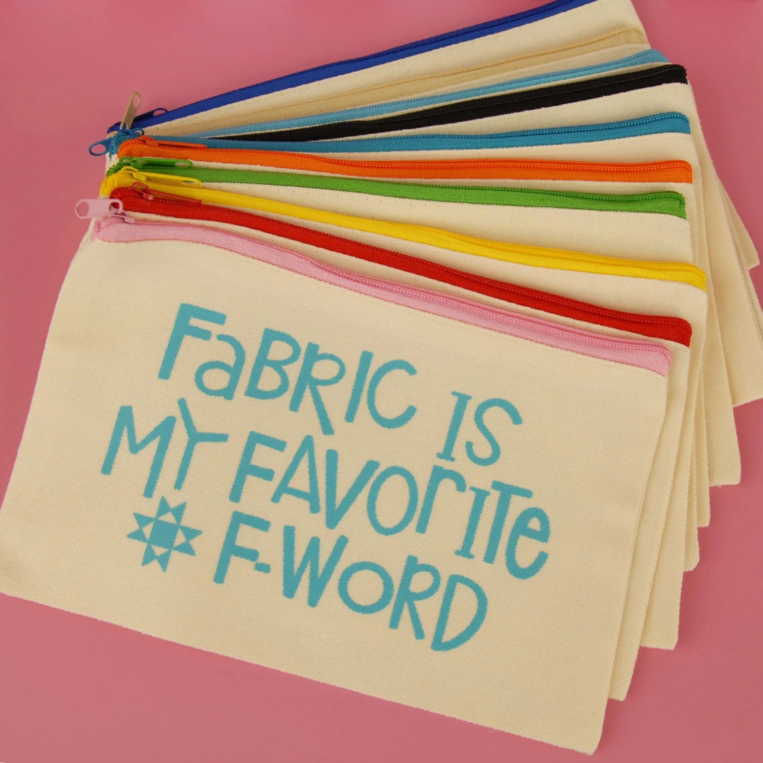 Zipper Pouch Fabric F-Word - Stitch - Durango, Colorado Quilt & Sewing Shop