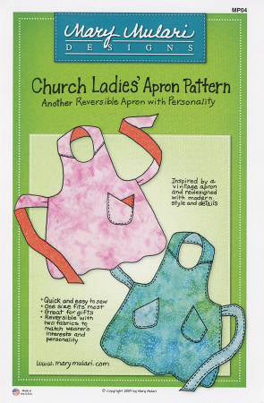 Church Ladies Apron Pattern - Stitch - Durango, Colorado Quilt & Sewing Shop