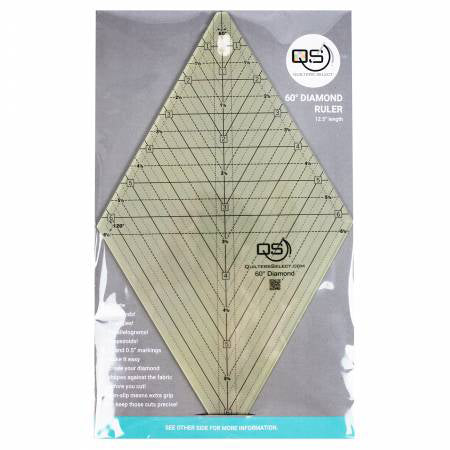 Quilters Select Diamond Quilt Ruler 12.5" - Stitch - Durango, Colorado Quilt & Sewing Shop