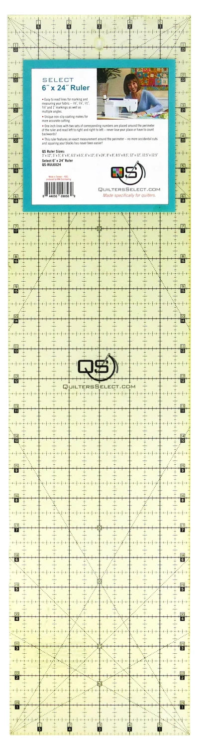 Non-Slip Ruler 6in x 24in - Stitch - Durango, Colorado Quilt & Sewing Shop