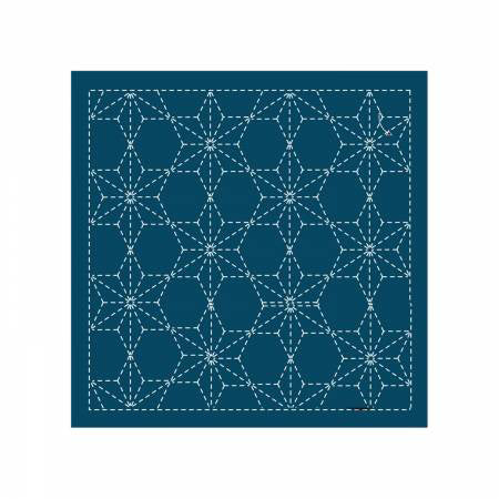 Sashiko sampler Traditional Design Tobi-Asa-no-ha Navy - Stitch - Durango, Colorado Quilt & Sewing Shop