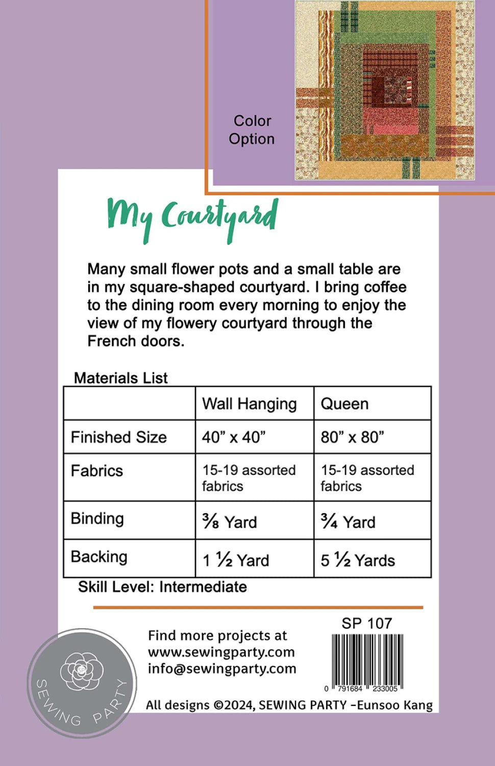 My Courtyard - Stitch - Durango, Colorado Quilt & Sewing Shop