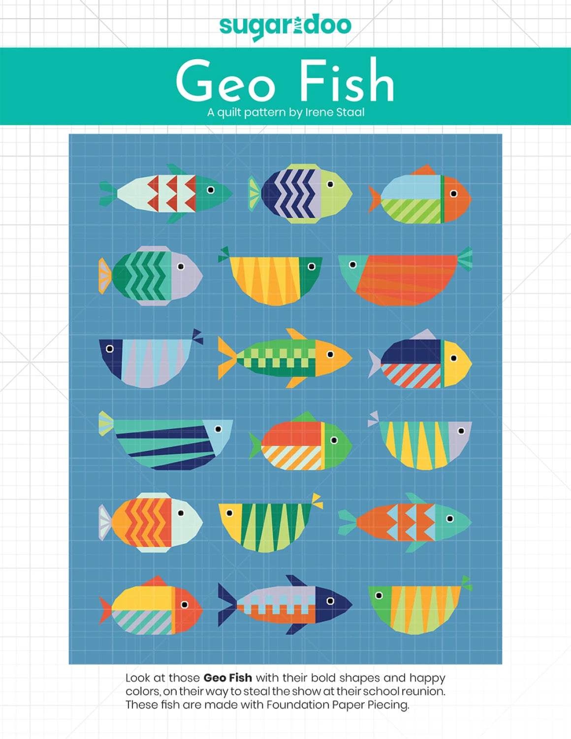 Ben Pattern Geo Fish - Stitch - Durango, Colorado Quilt & Sewing Shop