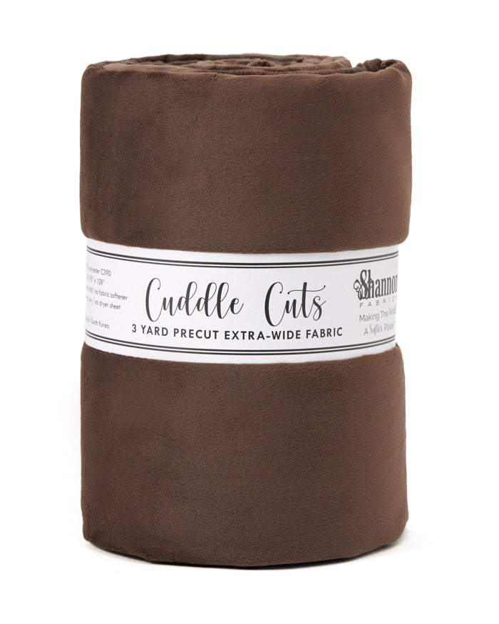 Cuddle Cuts Brown 3 Yards WB - Stitch - Durango, Colorado Quilt & Sewing Shop