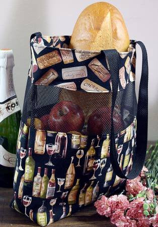 Vinyl Mesh Market Bag - Stitch - Durango, Colorado Quilt & Sewing Shop