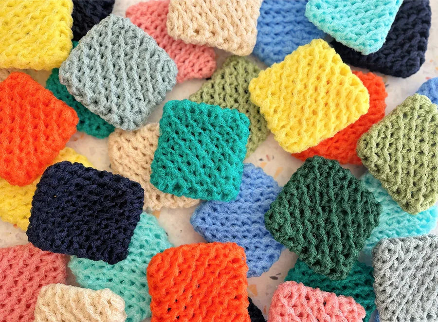 Dot & Army Dish Scrubbies Yellow - Stitch - Durango, Colorado Quilt & Sewing Shop