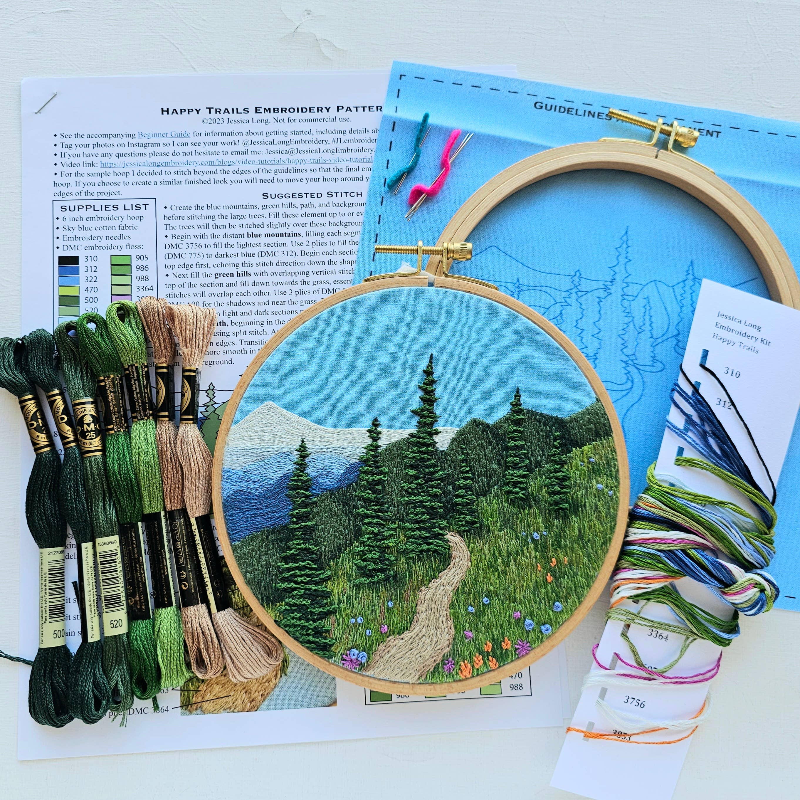 Hand Embroidery Happy Trails - Stitch - Durango, Colorado Quilt & Sewing Shop