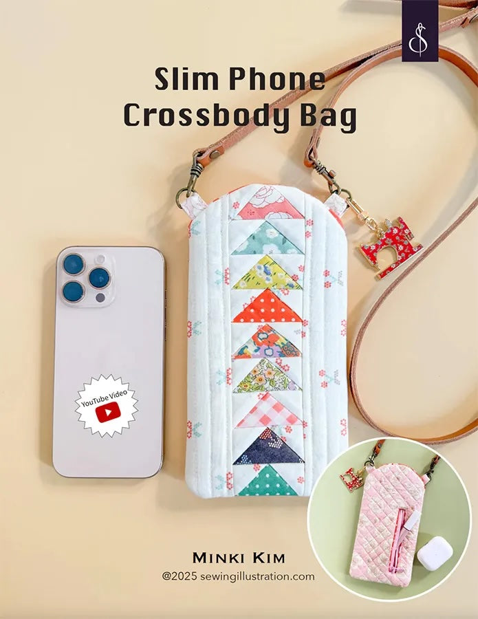 Minki Kim Slim Phone Crossbody Bag Pattern - Stitch - Durango, Colorado Quilt & Sewing Shop