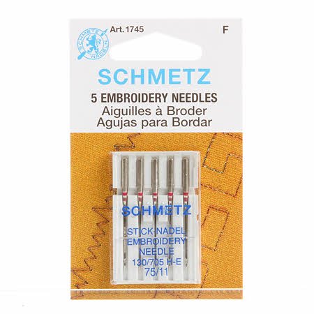 Schmetz Embroidery Needles 75/11 - Stitch - Durango, Colorado Quilt & Sewing Shop