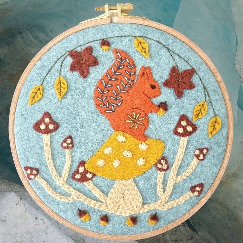 Squirrel Applique Kit - Stitch - Durango, Colorado Quilt & Sewing Shop