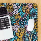 Black Floral Desk Pad - Stitch - Durango, Colorado Quilt & Sewing Shop