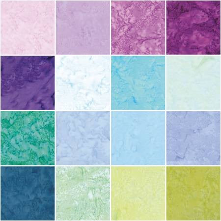 RB Batiks Hand-Dyes Misty Meadows Layer Cake - Stitch - Durango, Colorado Quilt & Sewing Shop