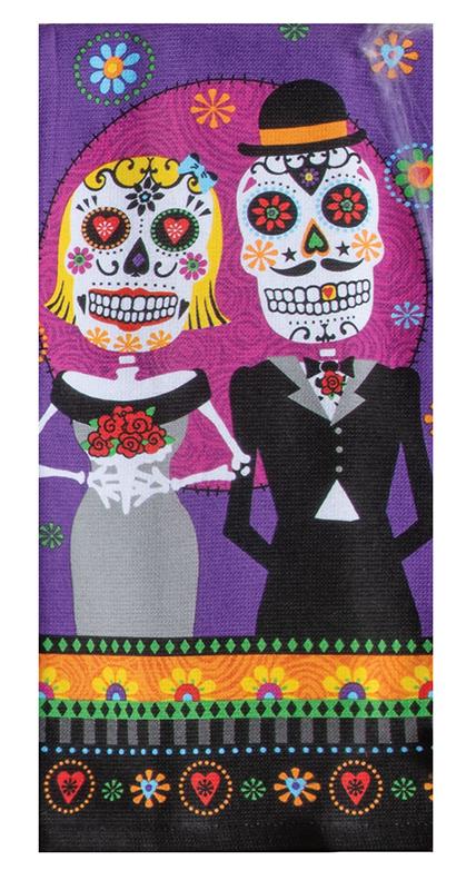 Day of the Dead Couple Terry Towel - Stitch - Durango, Colorado Quilt & Sewing Shop