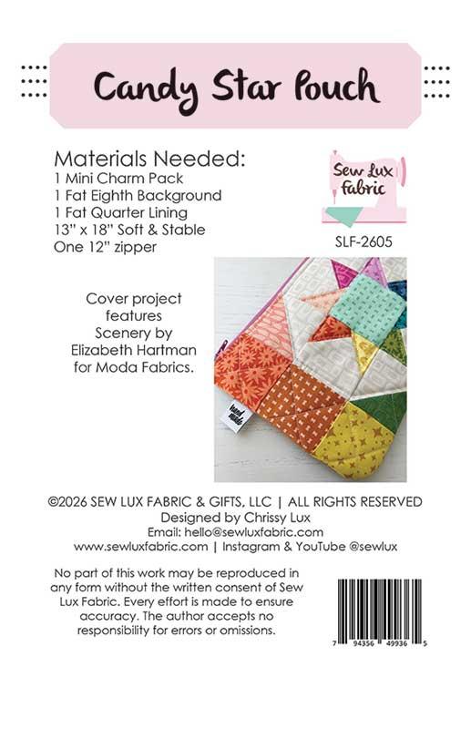 Candy Star Pouch - Stitch - Durango, Colorado Quilt & Sewing Shop
