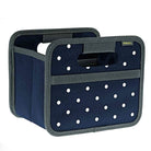 Meori Foldable Box Mini - Marine Blue/Dots - Stitch - Durango, Colorado Quilt & Sewing Shop