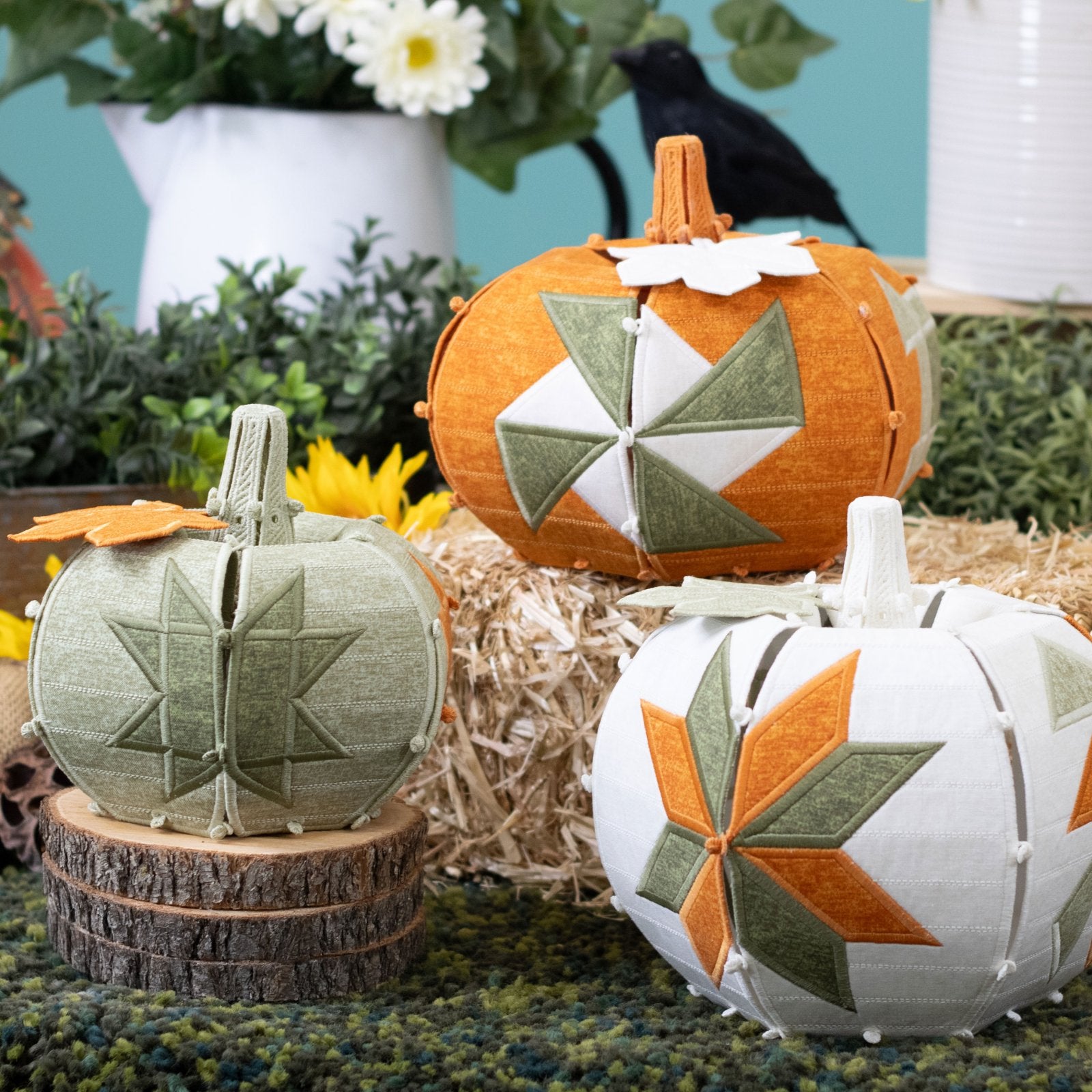 Freestanding Quilt Block Pumpkins - Stitch - Durango, Colorado Quilt & Sewing Shop