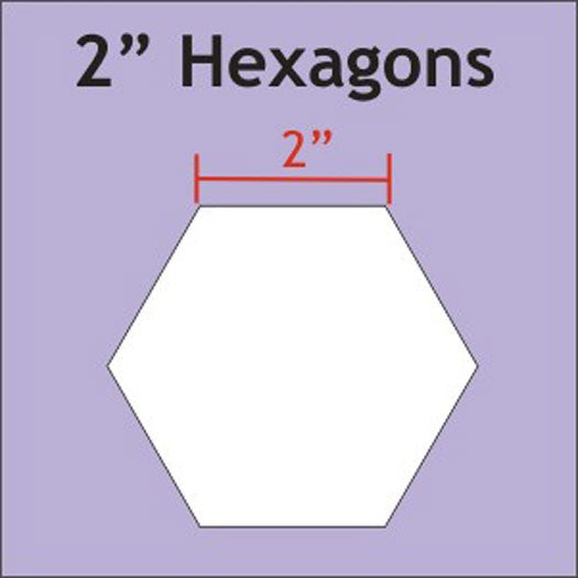 Paper Piece Hexagon 2" 25pcs - Stitch - Durango, Colorado Quilt & Sewing Shop