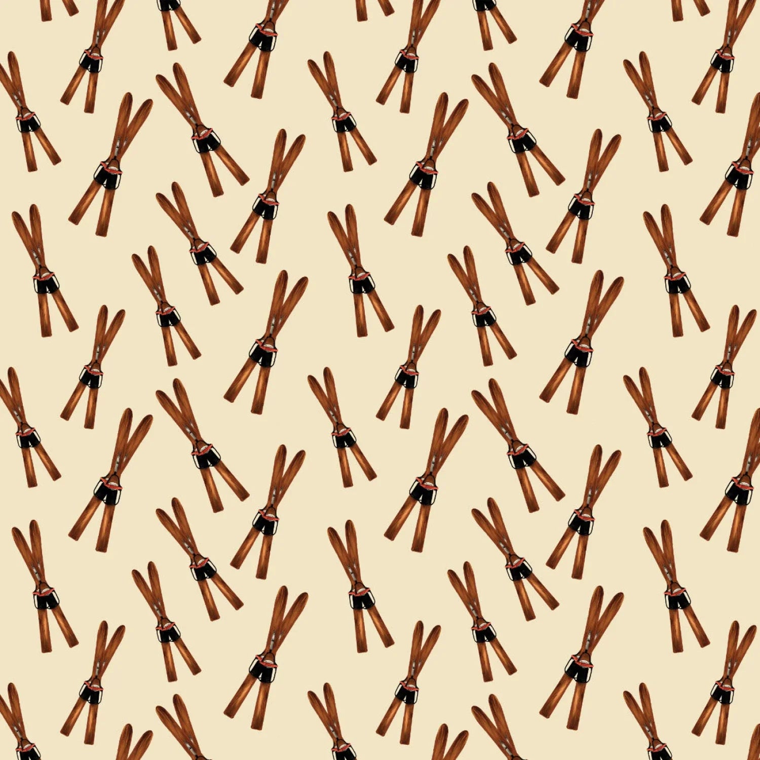 Apres Ski - Vintage Skis - Stitch - Durango, Colorado Quilt & Sewing Shop