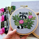 Hand Embroidery Raccoon - Stitch - Durango, Colorado Quilt & Sewing Shop