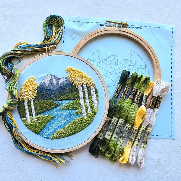 Hand Embroidery Aspen Visa - Stitch - Durango, Colorado Quilt & Sewing Shop