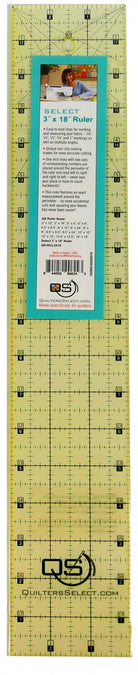 Quilters Select 3" x 18" Ruler