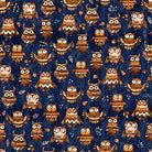 QT Bearsville Owls Navy - Stitch - Durango, Colorado Quilt & Sewing Shop