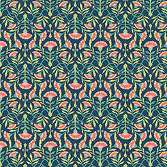 QT Serenade Sunrise Blooms Navy - Stitch - Durango, Colorado Quilt & Sewing Shop