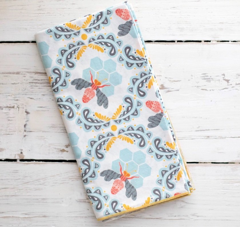 Honey Bee Cotton Cocktail Napkins - Stitch - Durango, Colorado Quilt & Sewing Shop