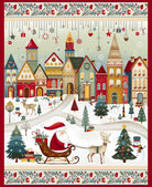 Nordic Holiday Village - 36" Panel - Stitch - Durango, Colorado Quilt & Sewing Shop
