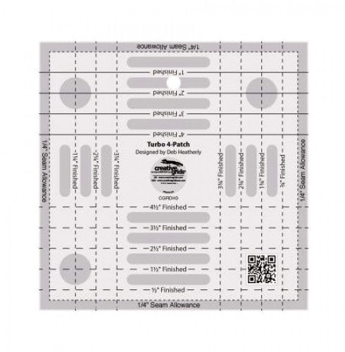 Creative Grids Turbo 4 Patch Template - Stitch - Durango, Colorado Quilt & Sewing Shop