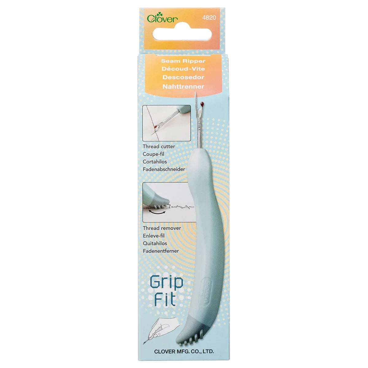 Clover Grip Fit Seam Ripper - Stitch - Durango, Colorado Quilt & Sewing Shop
