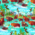 Animal Kingdom - Bathing Bears - Stitch - Durango, Colorado Quilt & Sewing Shop