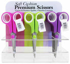 Soft Cushion Prem Scissors 5-1/2in Clear Plastic Display 12ct - Stitch - Durango, Colorado Quilt & Sewing Shop