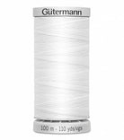 Extra Strong Polyester Upholstery Thread 100m White - Stitch - Durango, Colorado Quilt & Sewing Shop