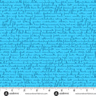 Andover Scrawl Quilty Words Blue Howlite - Stitch - Durango, Colorado Quilt & Sewing Shop