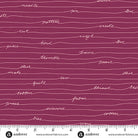 Andover Scrawl Longhand Malbec - Stitch - Durango, Colorado Quilt & Sewing Shop