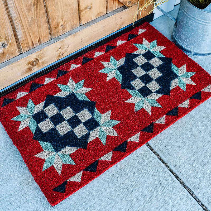 Moda Quilt Block Doormat - Stitch - Durango, Colorado Quilt & Sewing Shop