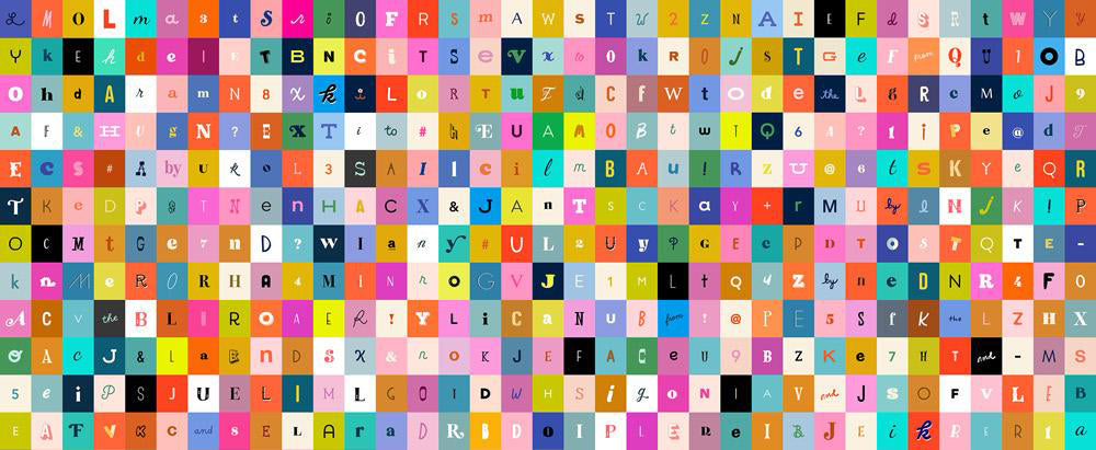 RSS Selvedge Magic Letters Multi - Stitch - Durango, Colorado Quilt & Sewing Shop