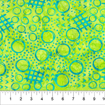 Banyan Batik Jitterbug Main Doodle Lime Green - Stitch - Durango, Colorado Quilt & Sewing Shop