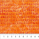Banyan Batik Jitterbug Loop Line Tangerine - Stitch - Durango, Colorado Quilt & Sewing Shop